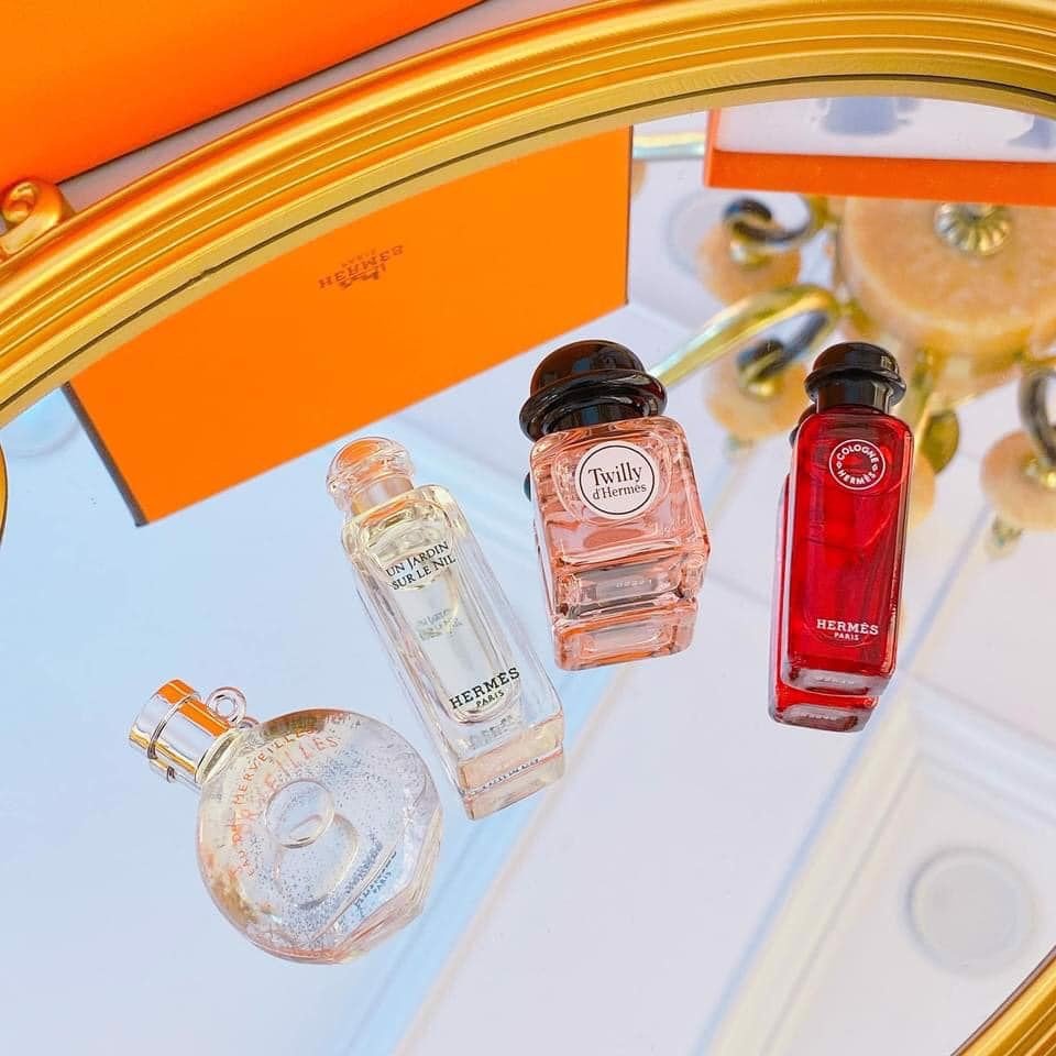 Gift Set Nước Hoa Hermes Miniature Fragrance Coffret 4 Chai x 7,5ml