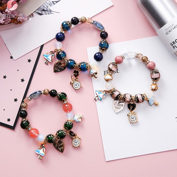 Vòng Charm – Vòng Đeo Tay Chuỗi Hạt Có Chữ I Love You