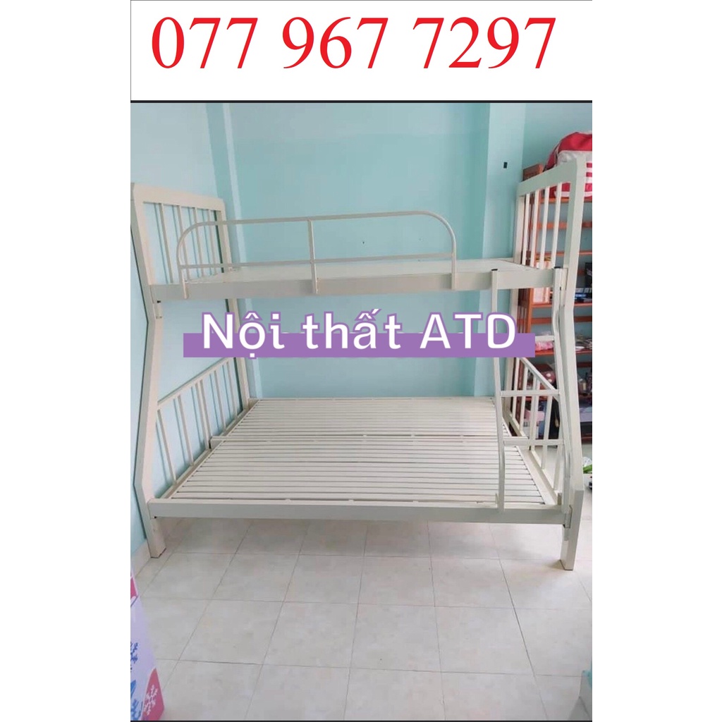 Giường tầng hộp vuông, giường tầng người lớn 1m 1m2 1m4 1m6 1m8 dài 2m giá rẻ tại xưởng sắt hộp vuông 48 cứng cáp