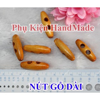 Nút gỗ dài 3cm