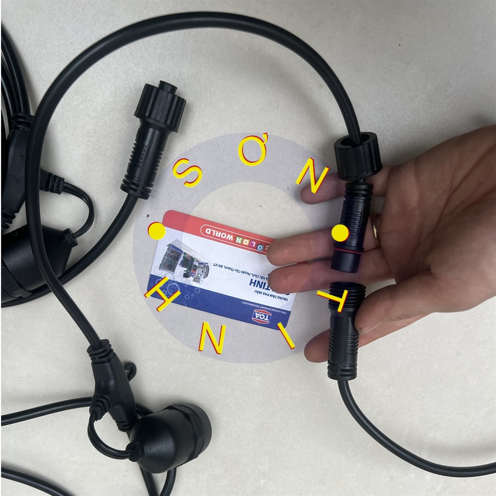 Dây đui đèn MPE trang trí ngoài trời dùng cho quán cà phê, trà chanh, trà sữa