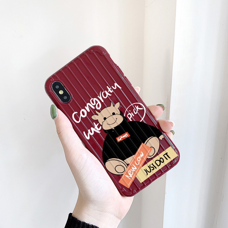 Ốp lưng iphone Pick Cow sọc 3D chống va đập 5/5s/6/6plus/6s/6splus/7/7plus/8/8plus/x/xs/11/12/pro/max/plus/promax | BigBuy360 - bigbuy360.vn