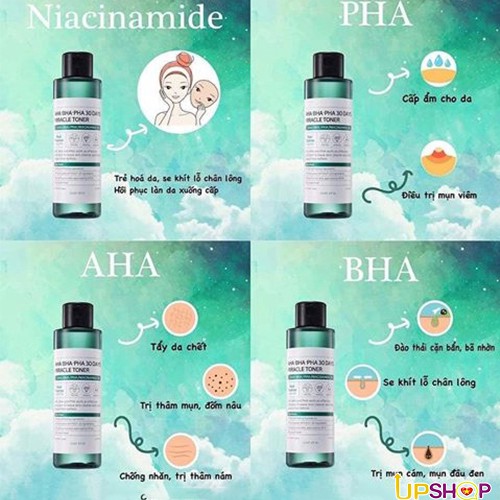 Nước Hoa Hồng Some By Mi AHA-BHA-PHA 30 Days Miracle Toner 150ml