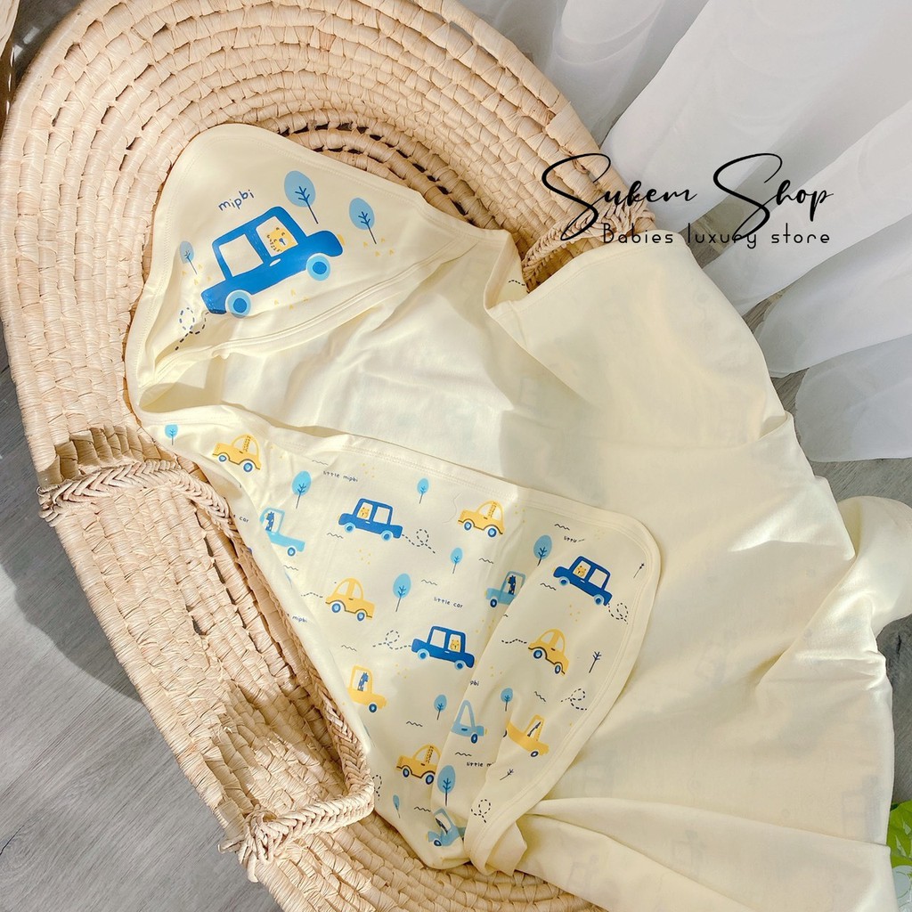 chăn ủ hè MIPBI cottton 1 lớp mỏng thoáng