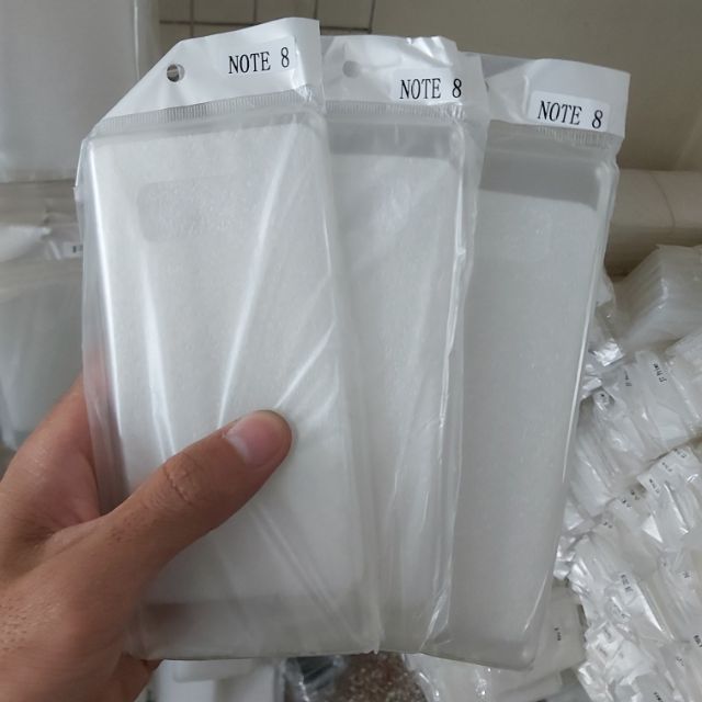 Bộ 3 chiếc ốp lưng cho galaxy note 8 silicon trong suốt siêu mỏng(loại tốt)