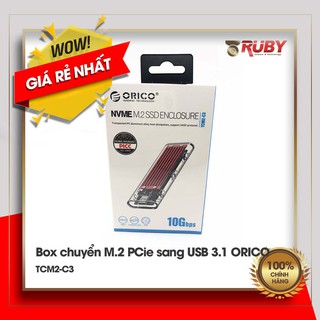 Box chuyển M.2 PCie sang USB 3.1 ORICO TCM2-C3 - Biến SSD M.2 NVMe thành ổ cứng di động