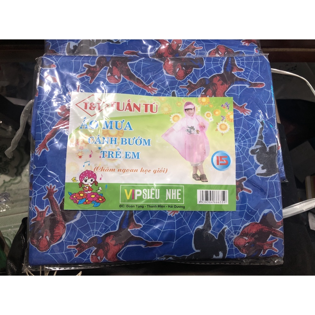 Áo Mưa Cánh Bướm Trẻ Em Siêu Nhẹ