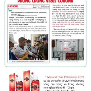 Nước xúc họng medoral