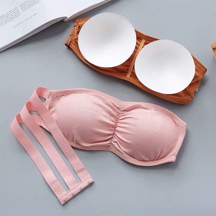 Áo bra không dây 3 nấc cài, Áo ngực nữ mút mỏng chất cotton mềm mịn SAVILL B819