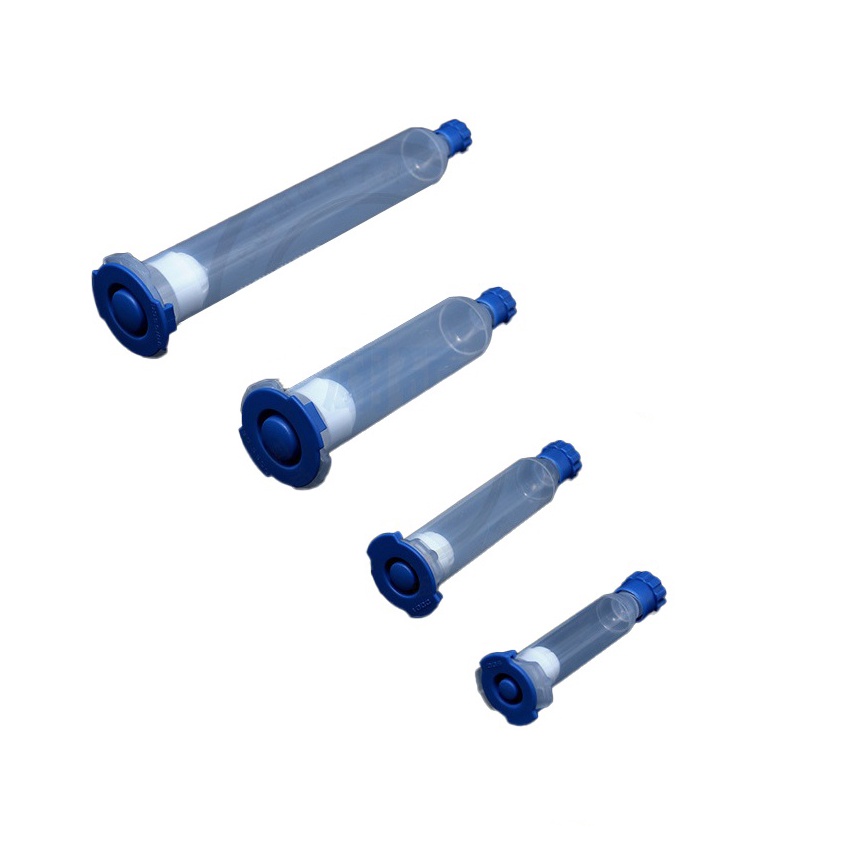 Xi lanh bơm mỡ hàn, bơm thiếc hàn linh kiện dán, xi lanh bơm keo 5/10/30ml có nắp bảo quản tiện dụng