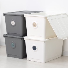 Thùng Nhựa Đựng Đồ 72L [OLLYHOME] Thùng Đựng Đồ Oliving Đa Năng Có Nắp 2 Màu Phong Cách Hàn Quốc ST24