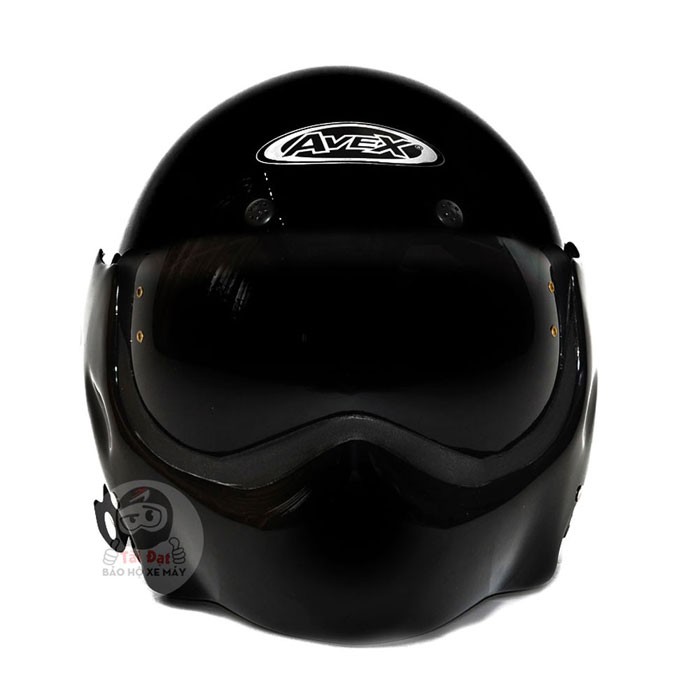 Mũ bảo hiểm AVEX TOPGUN đen nhám lật cằm  ( 59-60cm)
