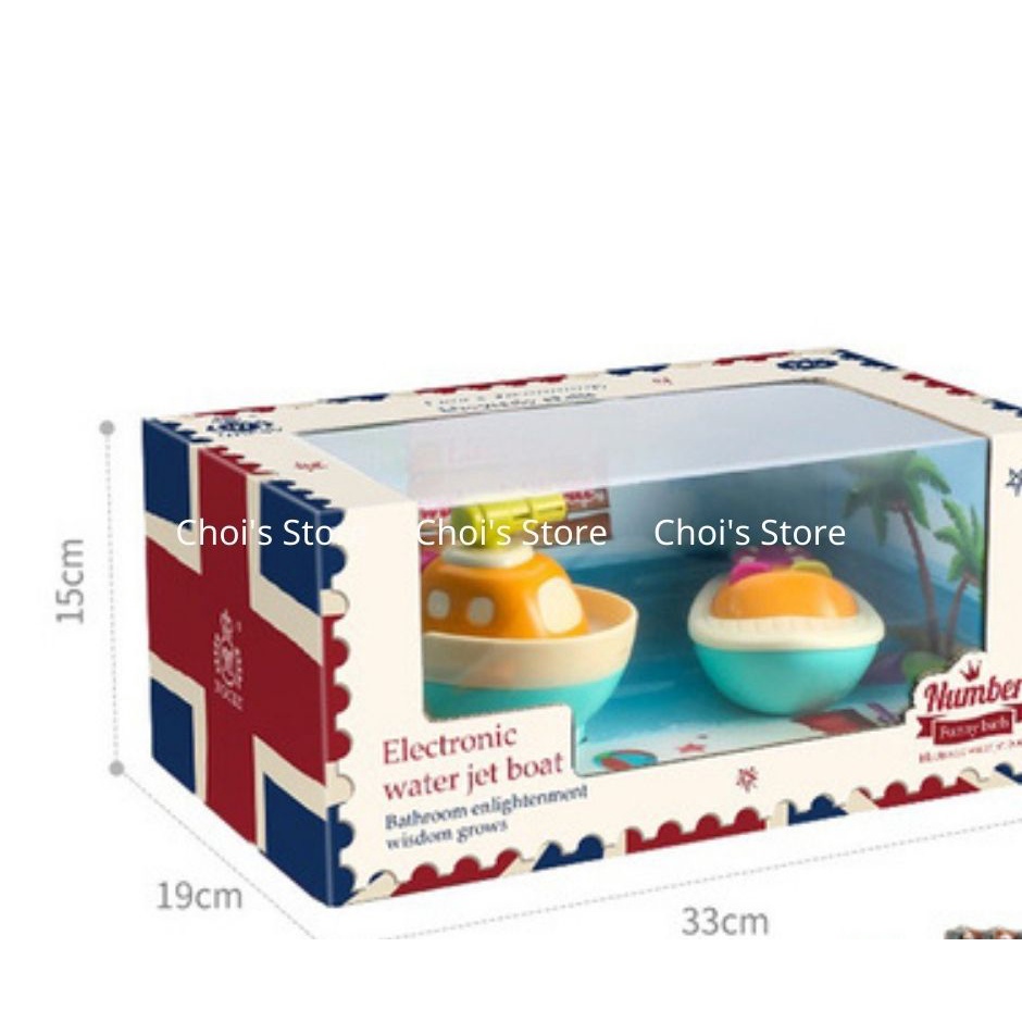 Đồ chơi nhà tắm tàu thuỷ phun nươc tư đong cano thỏ/ sư tư phun nước