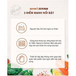 Thức ăn hạt cho chó mọi lứa tuổi NATURE'S KITCHEN - Nhiều công dụng - [Nông Trại Thú Cưng]