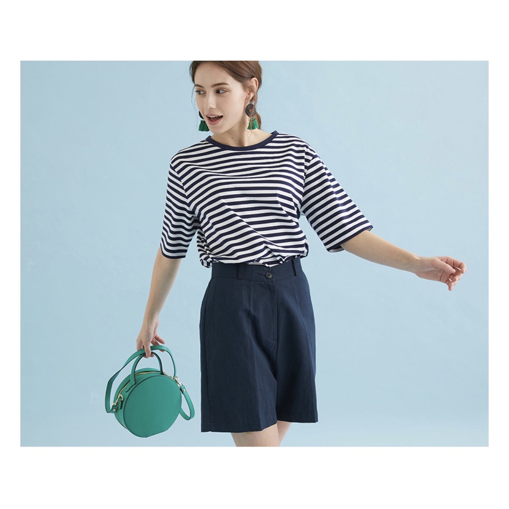 Áo thun sọc ngang oversized xuất khẩu - Hàng dư xịn có big size
