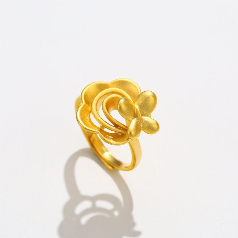 Nhẫn hở mạ vàng thiết kế đơn giản thời trang cho nữ