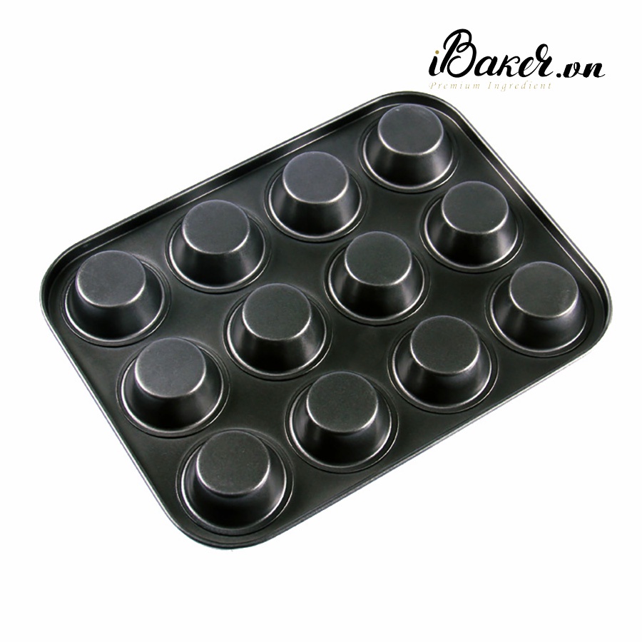 Khuôn chống dính Cupcake 12 ô mini