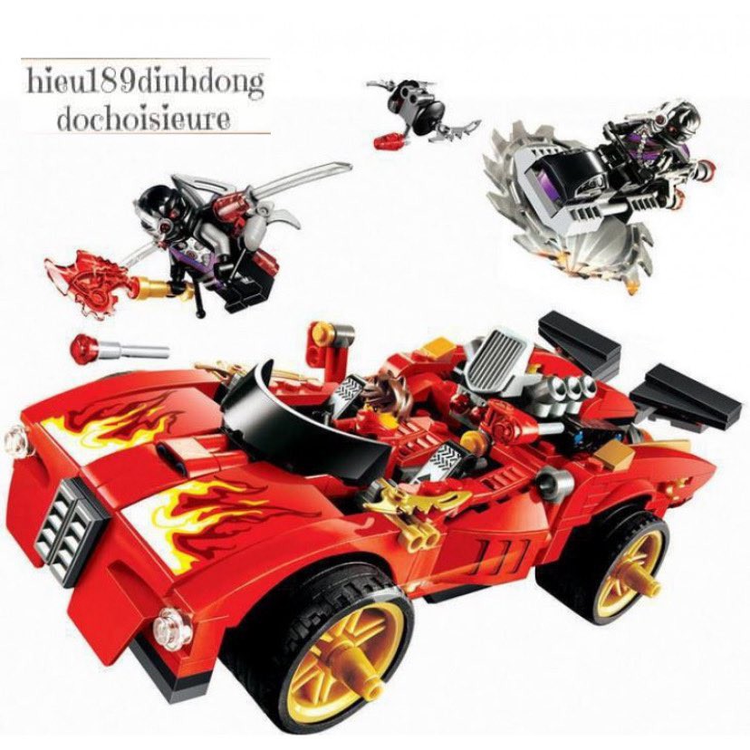 Lắp ráp xếp hình Ninjago 9796 : Xe oto của Kai