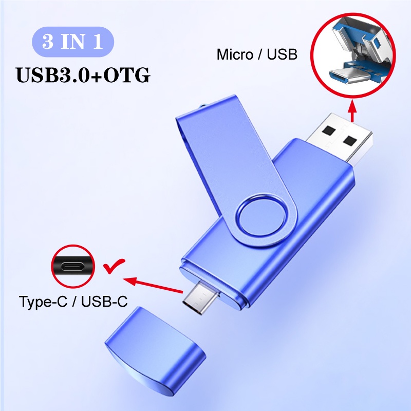 Usb 3.0 OTG Type C 256GB 512GB 16Gb 32GB 64GB 128GB Tốc Độ Cao
