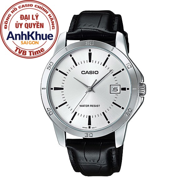 Đồng hồ nam dây da Casio chính hãng Anh Khuê MTP-V004L-7AUDF (41mm)
