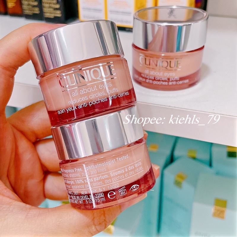 Kem Dưỡng Da Vùng Mắt Clinique All About Eyes Cream Fullsize- unbox