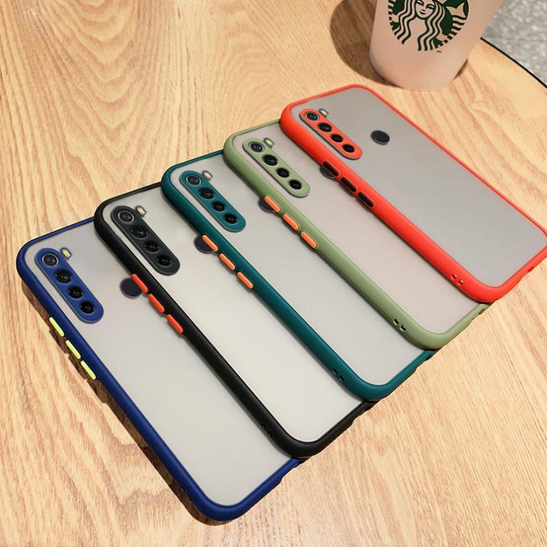 Ốp lưng nhám chống bẩn, chống ố bảo vệ camera xiaomi redmi note 8 pro, 9C, 9T