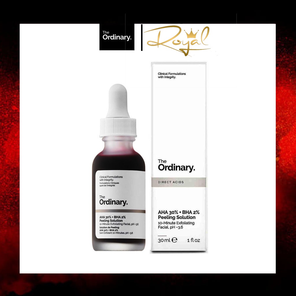 Serum peel da hoá học The Ordinary AHA 30% BHA 2% Peeling Solution (peel da the ordinary)