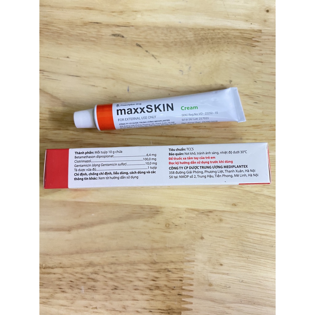 [Chính hãng] Kem bôi da maxxSkin Cream tuýp 10g