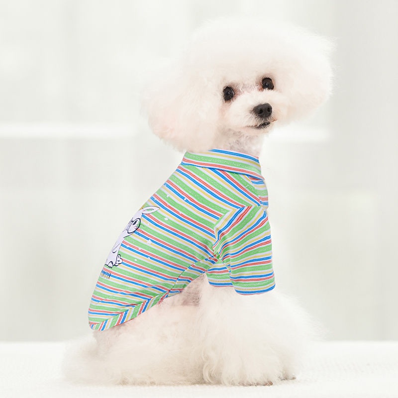 net red dog quần áo mùa hè cotton mỏng Teddy vest máy lạnh phục vụ tại nhà cho chó mèo pajama xuân