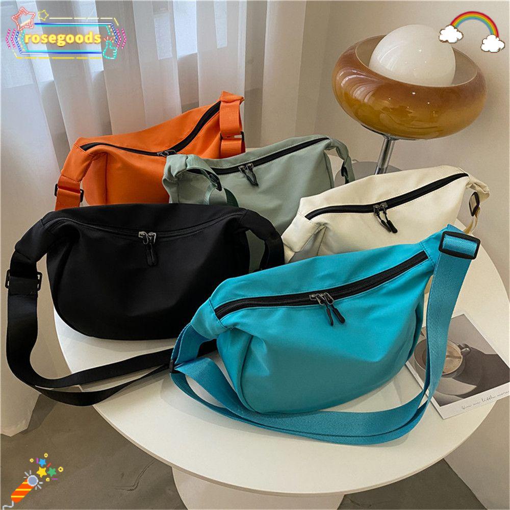 Túi tote đeo chéo vải oxford phong cách cổ điển thiết kế ngăn chứa lớn nhiều màu giản đơn