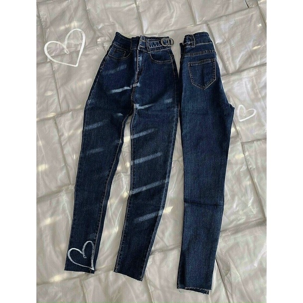 Quần jean dài co giãn