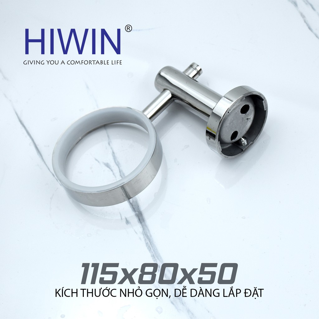 Kệ cốc đơn inox 304 mặt gương sáng bóng cao cấp Hiwin Y-531