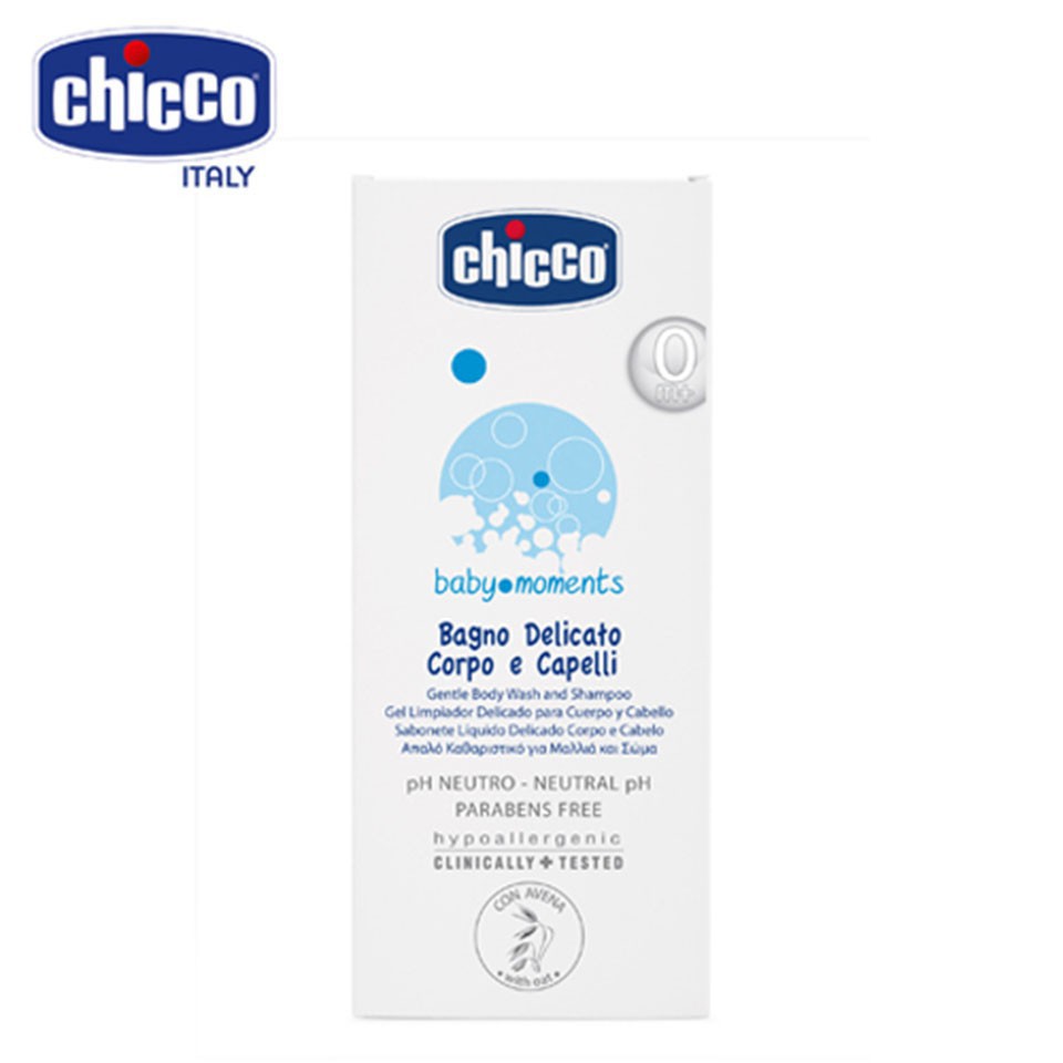 Sữa Tắm Gội Chicco Chiết Xuất Yến Mạch (0m+) - 8059147053204