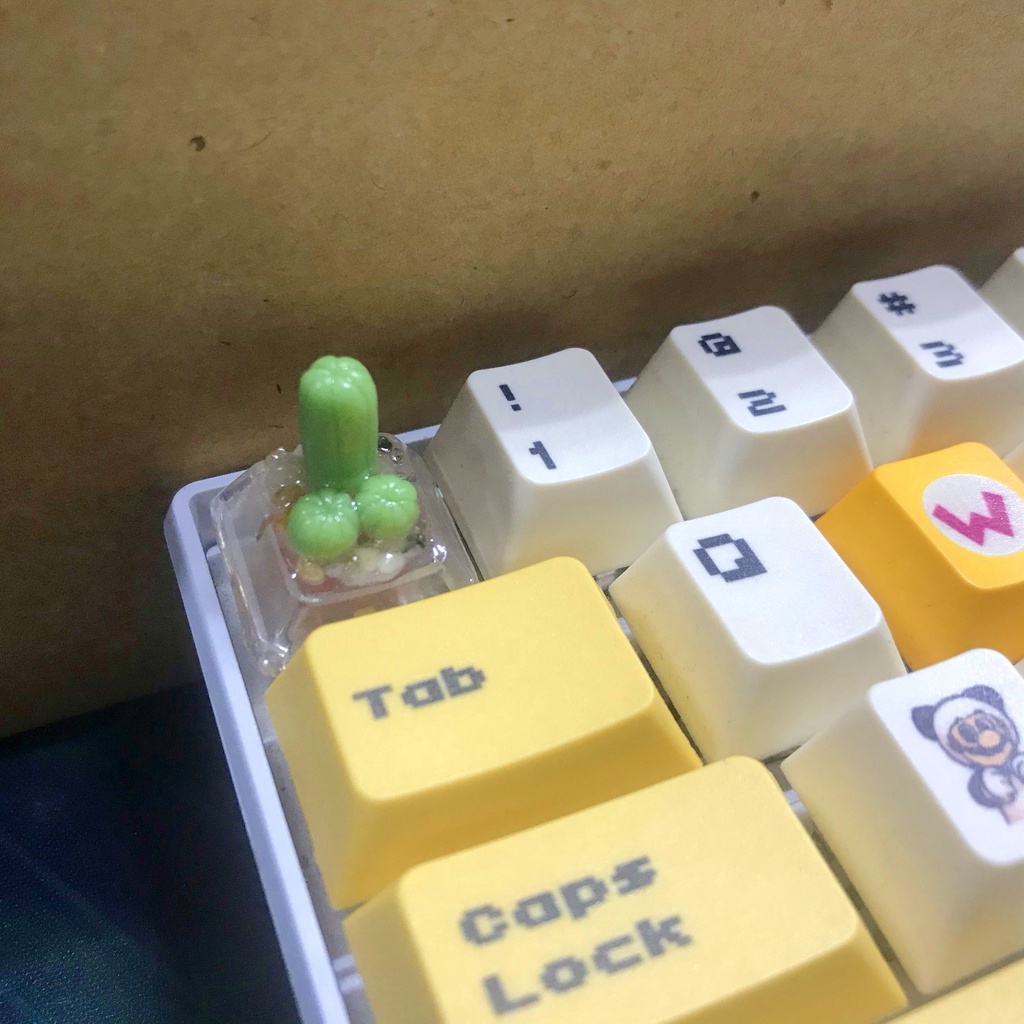 Keycap xương rồng cho bàn phím cơ, keycap handmade
