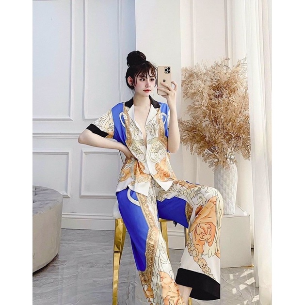 PIJAMA LỤA CLC CỘC DÀI - DÀI THÀNH HY LẠP