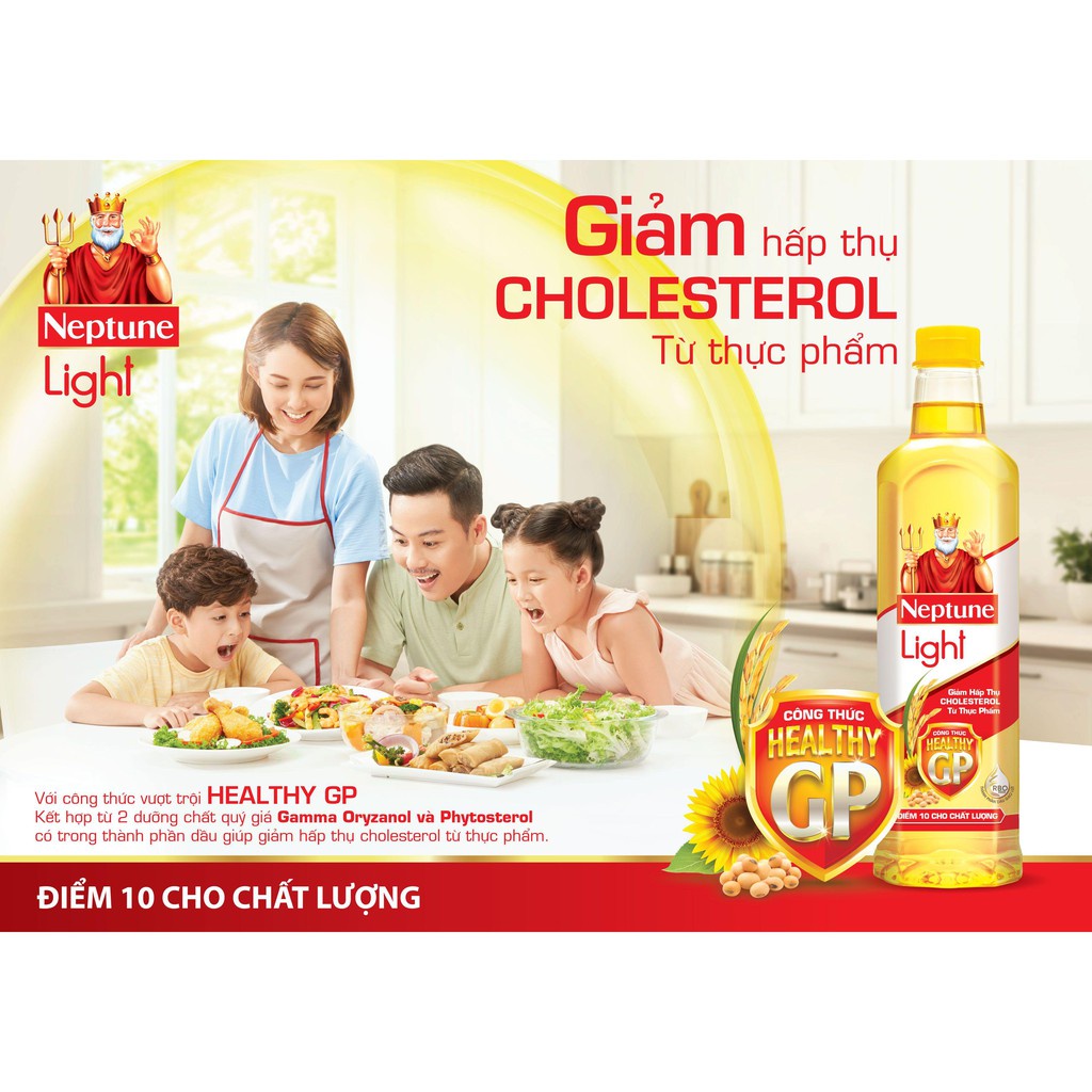 Combo 2 chai Dầu ăn Neptune Light 5L