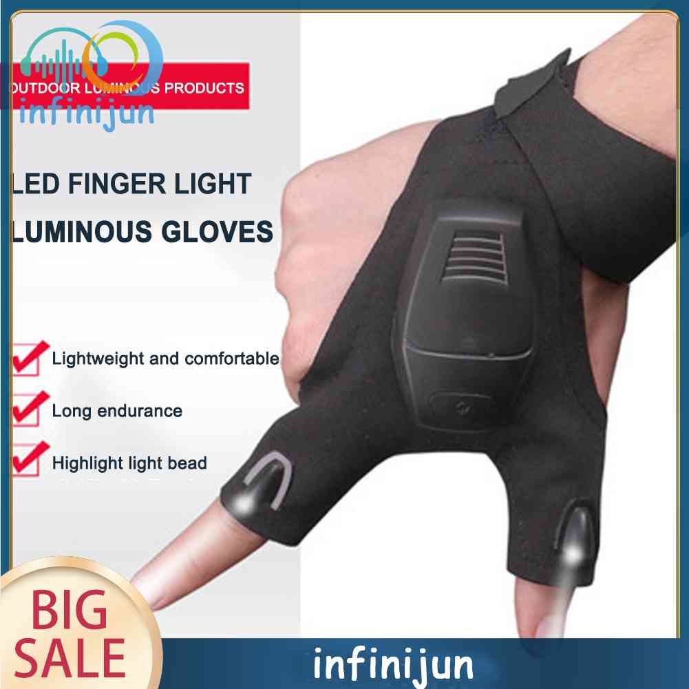 Găng Tay Câu Cá Có Đèn LED