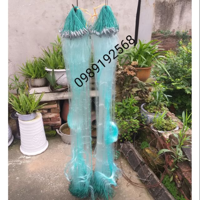 Lưới đánh cá 3 màn then 7 cao 1,2m dài 80m bắt cá từ 1 kg đến 5kg