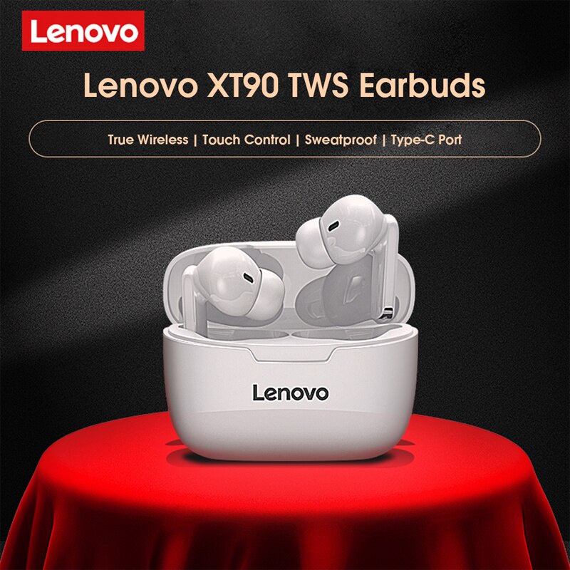 Tai Nghe Không Dây Bluetooth Chống Nước TWS IP54 Cho Lenovo XT90
