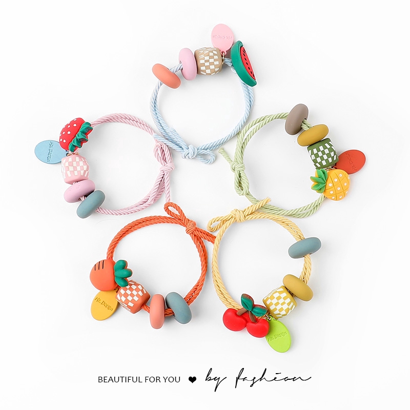 Thun Buộc Tóc Hình Trái Cây Xinh Xắn Dành Cho Nữ