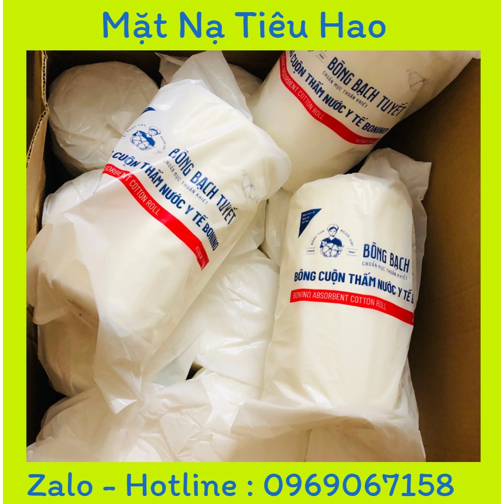 Bông y tế bông bạch tuyết cuộn 1kg dùng trong y tế ,phun xăm thẩm mỹ