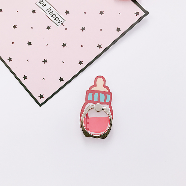 New Cute Cartoon Soft Drinks Milk Bubble Tea Creative Mobile Phone Ring Holder Desktop Phone Bracket Dây điện thoại di động | BigBuy360 - bigbuy360.vn