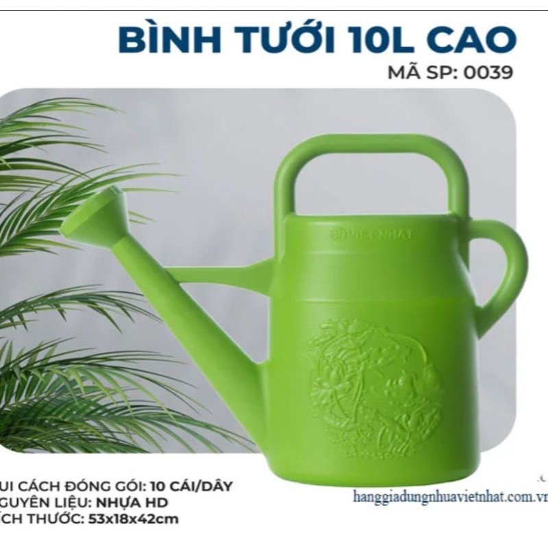 Bình tưới cây Việt Nhật 10L cao