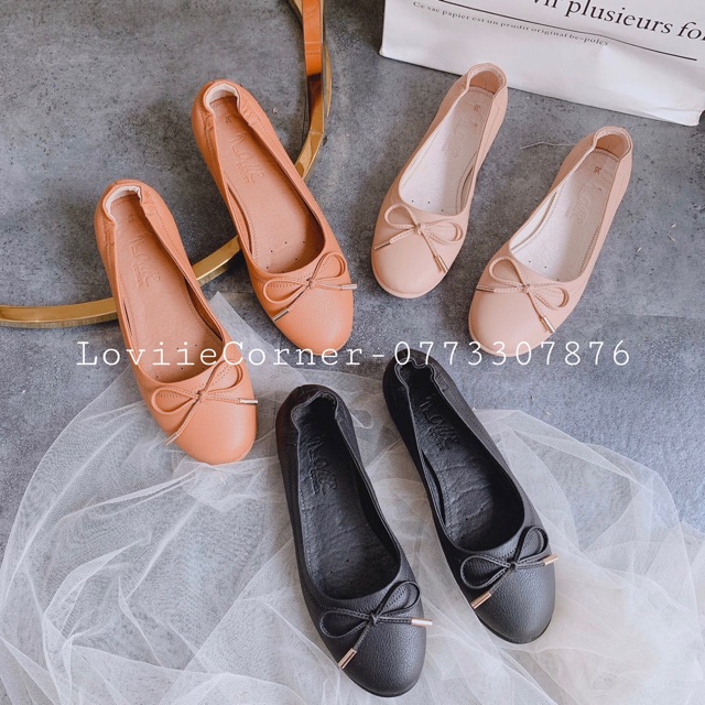 LOVIIECORNER- GIÀY BỆT NỮ BÚP BÊ MŨI TRÒN CÔNG SỞ - GIÀY BÚP BÊ NỮ DA MỀM - GIÀY NỮ ĐẾ BỆT BÚP BÊ CÔNG SỞ DA BÒ B191272 | BigBuy360 - bigbuy360.vn