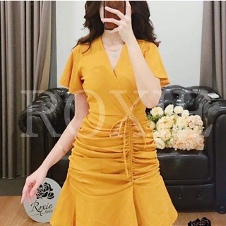 đầm ôm nhún eo đuôi cá