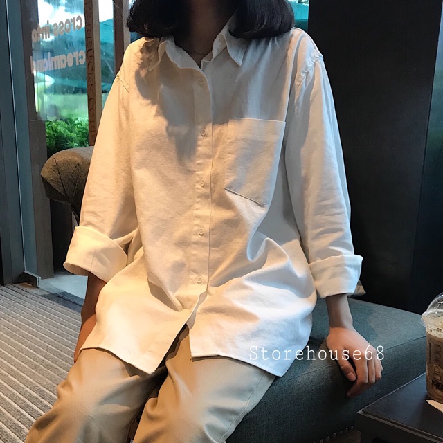 Sơ mi thô oversize