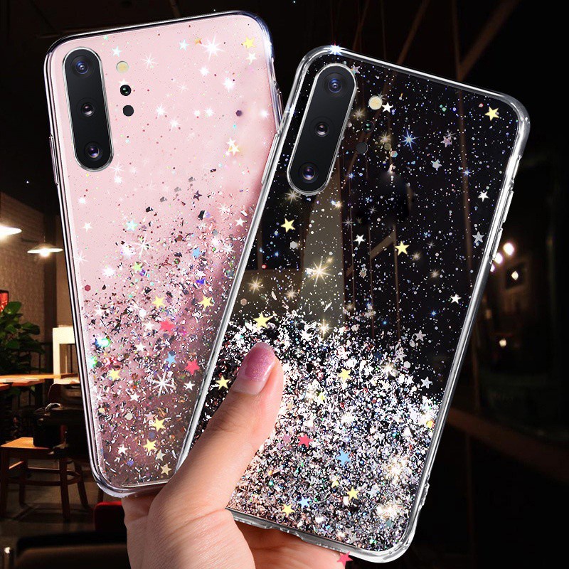 Ốp Lưng Kim Tuyến Trong Cho Điện Thoại Samsung Galayx A50 S50S A30S A20 A30 A10 A20S A10S Note 9 8 S9 S8 Plus