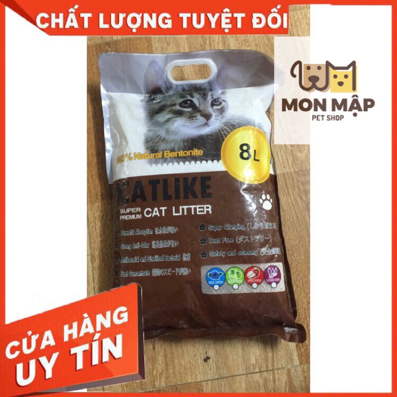 Cát vệ sinh cho mèo - Cát Like 8L (hương cà phê)