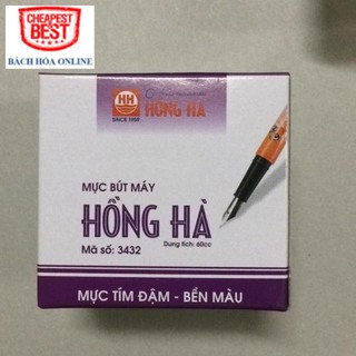Mực Hồng Hà dùng cho bút máy (Màu đen, xanh, tím)