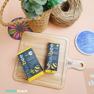 Viên ngậm keo ong Maxibee - Giảm ho, giảm đau rát họng, giảm khàn tiếng cho người lớn - Hộp 40 viên CHÍNH HÃNG